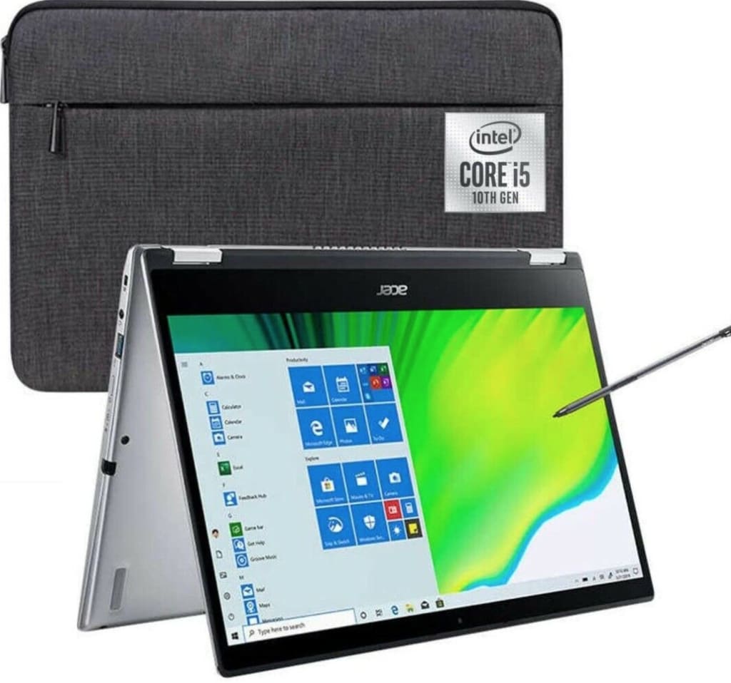 Certified Refurb Acer Spin 3 10th-Gen. i5 14″ Touch 2-in-1 Laptop for $422 in cart + free shipping