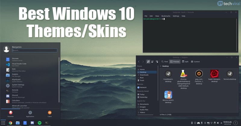Comment on 10 Best Windows 10 Themes and Skins Packs in 2021 by Alva