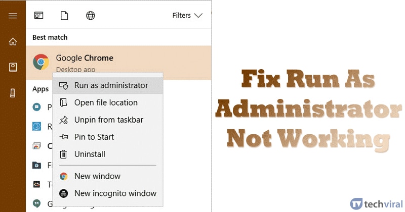 Comment on How To Fix Run As Administrator Not Working On Windows 10 by Ben