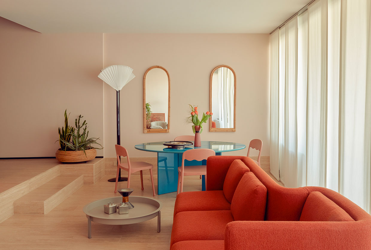 A Pink Apartment in Udine by Cristina Celestino.
